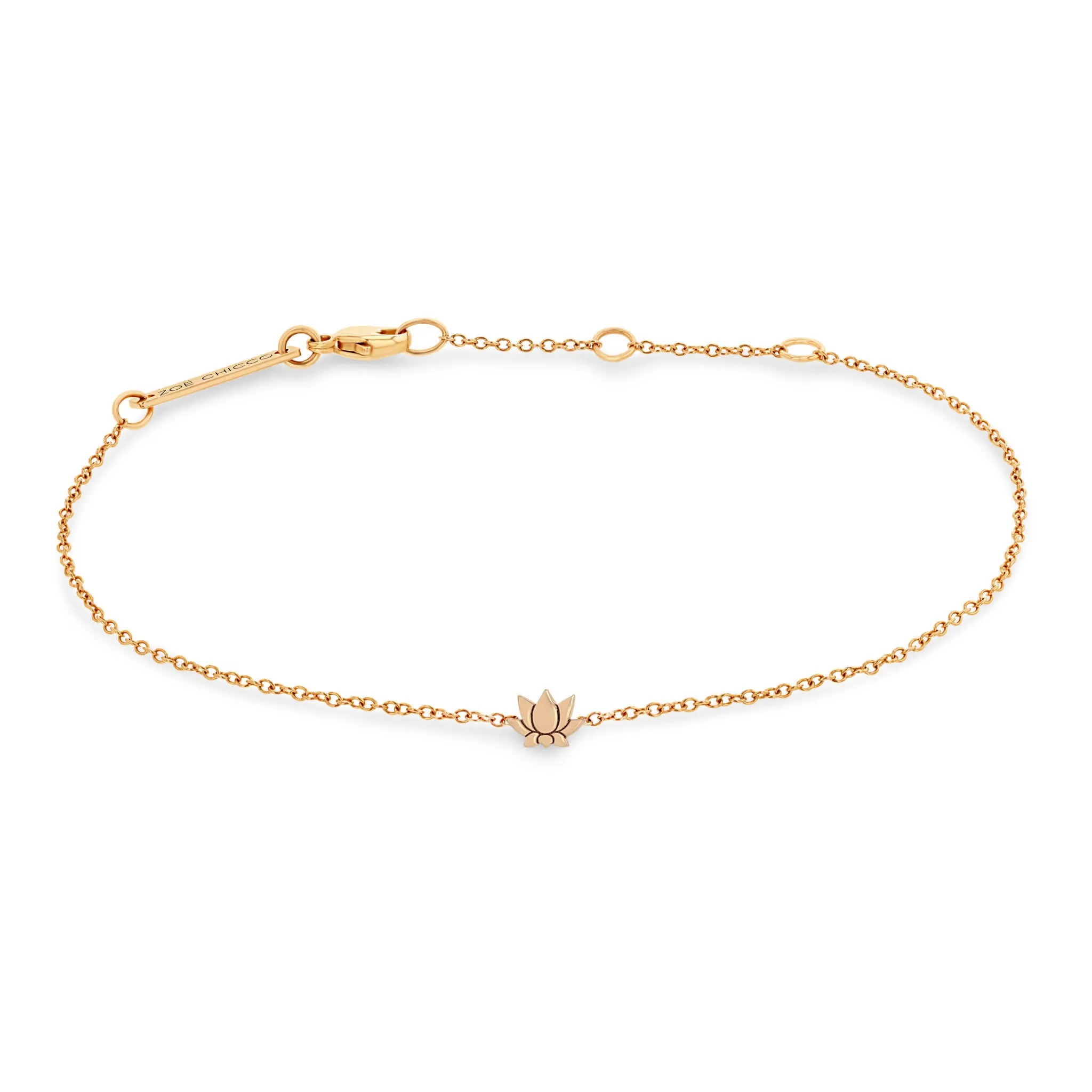 14k Itty Bitty Lotus Bracelet