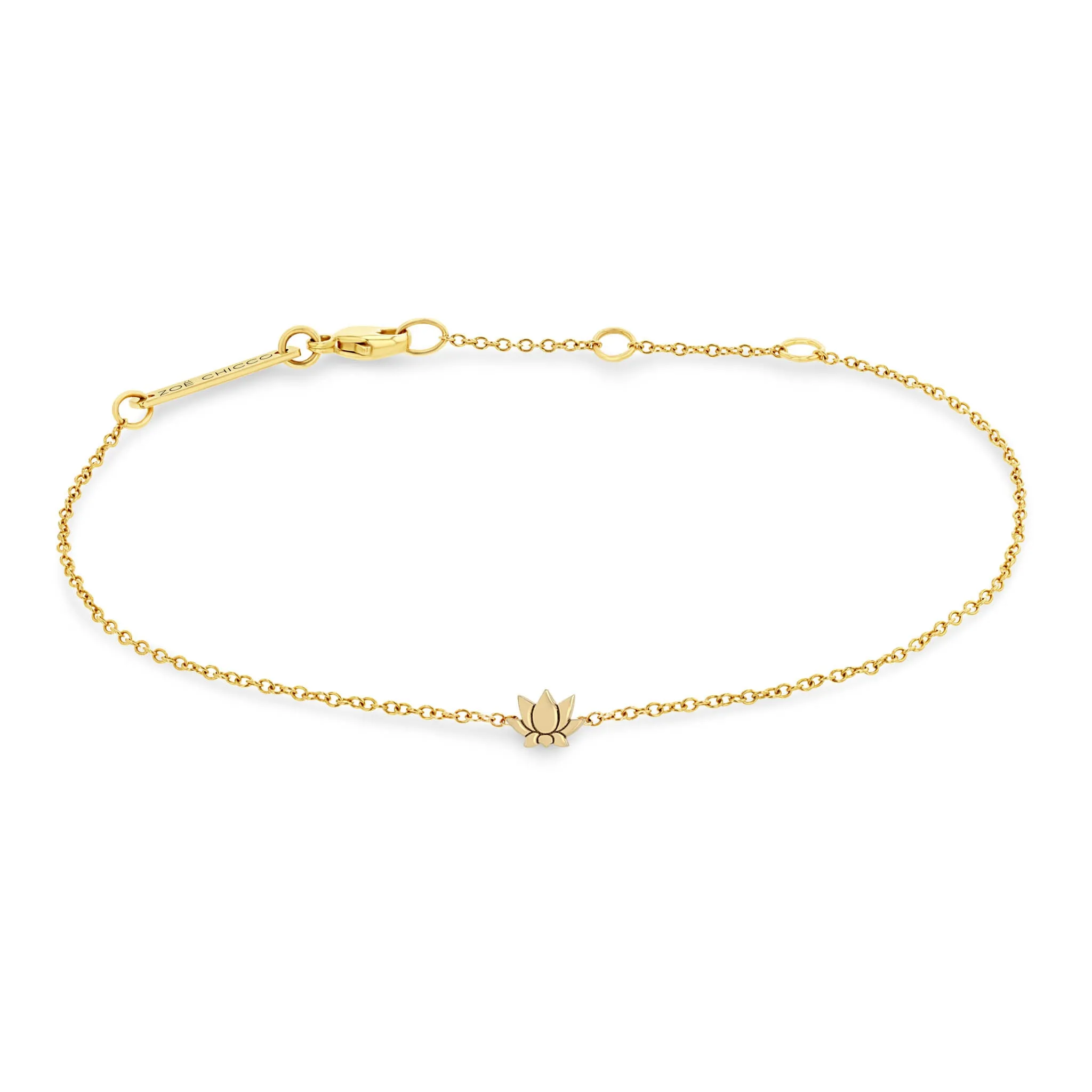 14k Itty Bitty Lotus Bracelet