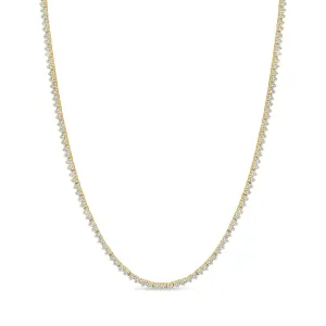 14k Prong Diamond Tennis Necklace