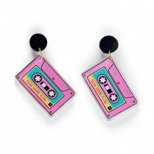 90’s Best Hits Cassette Earrings~SALE