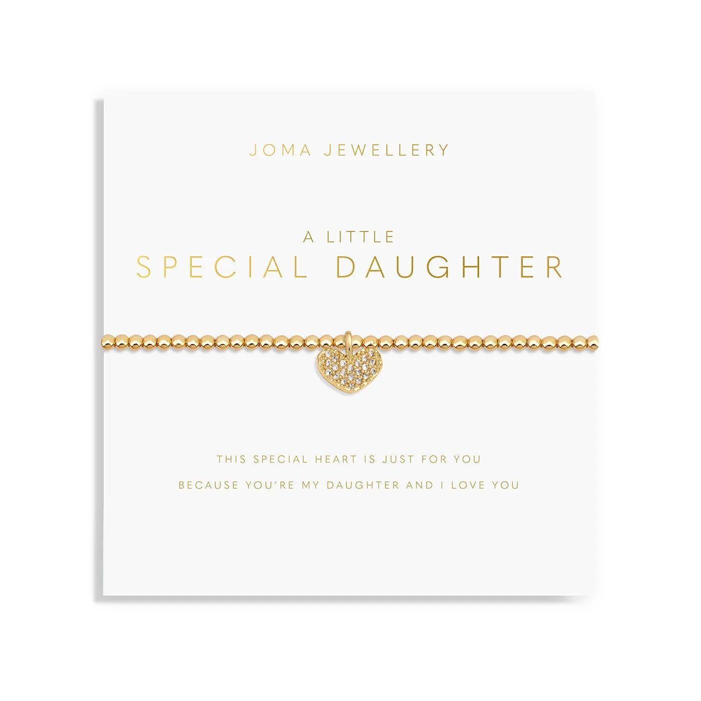 A Little Special Daughter Gold Plated Bracelet 7601