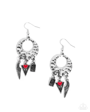 Alternative Angel - Red Earrings