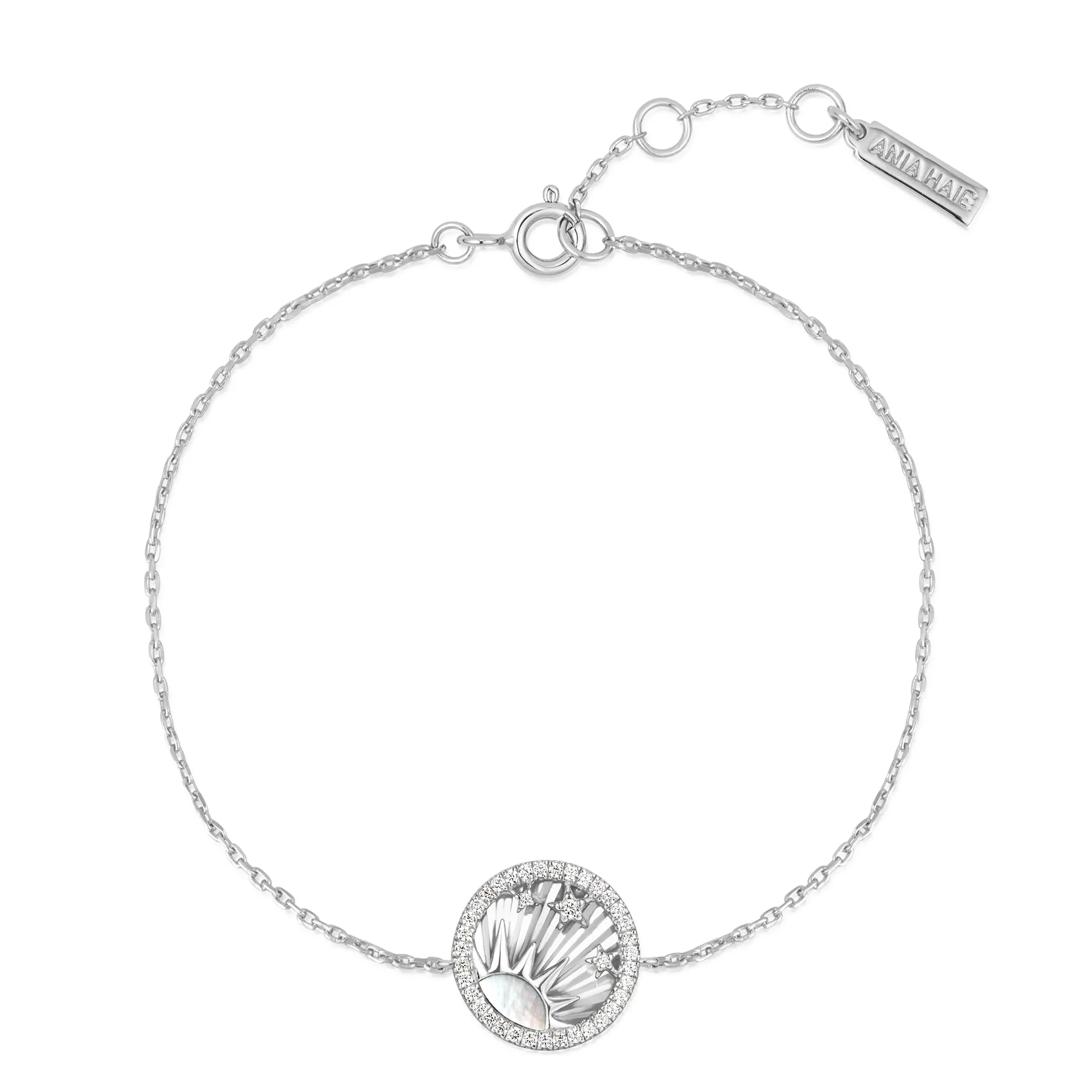 Ania Haie Silver Shiny Sun Stars Bracelet B059-04H