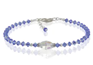 Atlantis - Something Blue Wedding Crystal Beaded Anklet