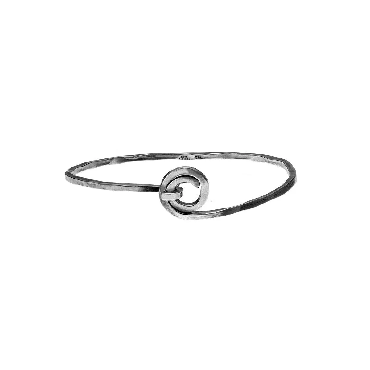 Barnes Metalwork Sterling Silver Charm Collector Bangle