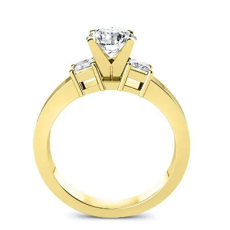 Bellflower - GIA Natural Princess Diamond Engagement Ring