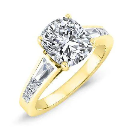 Bergamot - Cushion Lab Diamond Engagement Ring (IGI Certified)