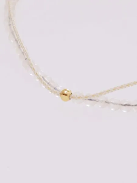 Birthstone Silk Braid Anklet- JUN