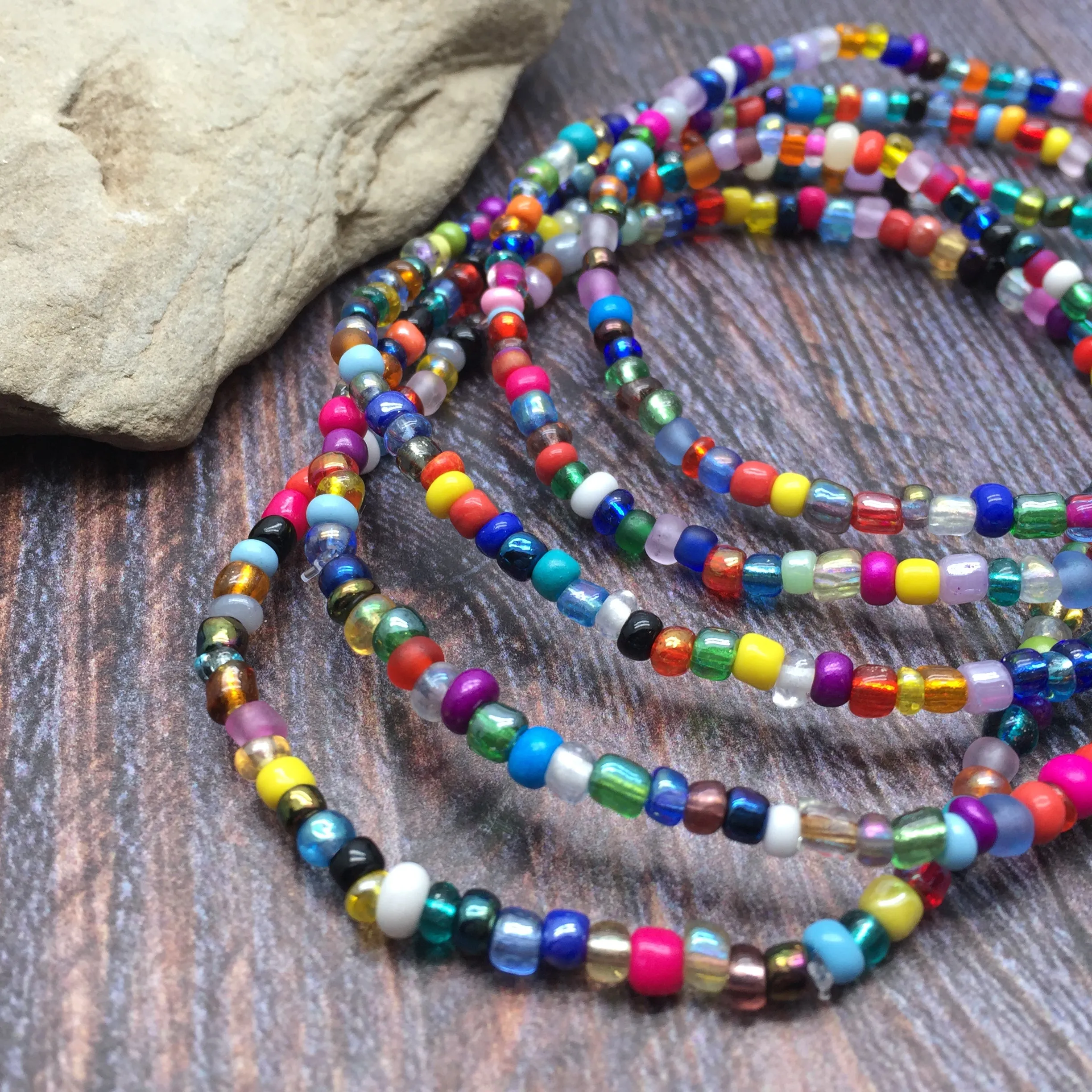 Buddha Charm Seed Bead Anklet - Colour Choice