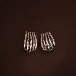 Dazzling Victorian and Gold Polish Hoop Earring For Women