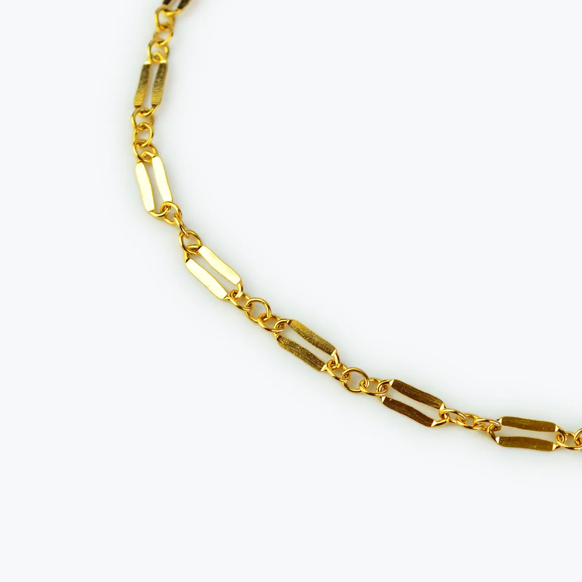 Delicate 14k Gold-Filled Box Chain Bracelet