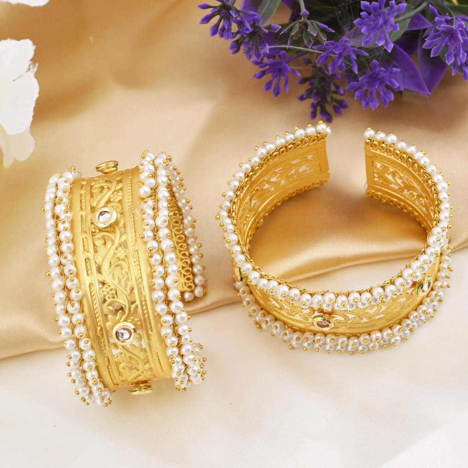 Dhruvika One Piece Golden Bangle