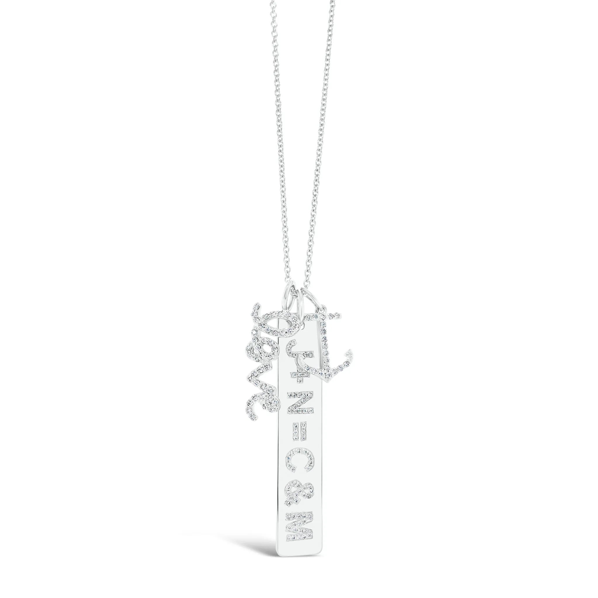 Diamond Anchor Pendant