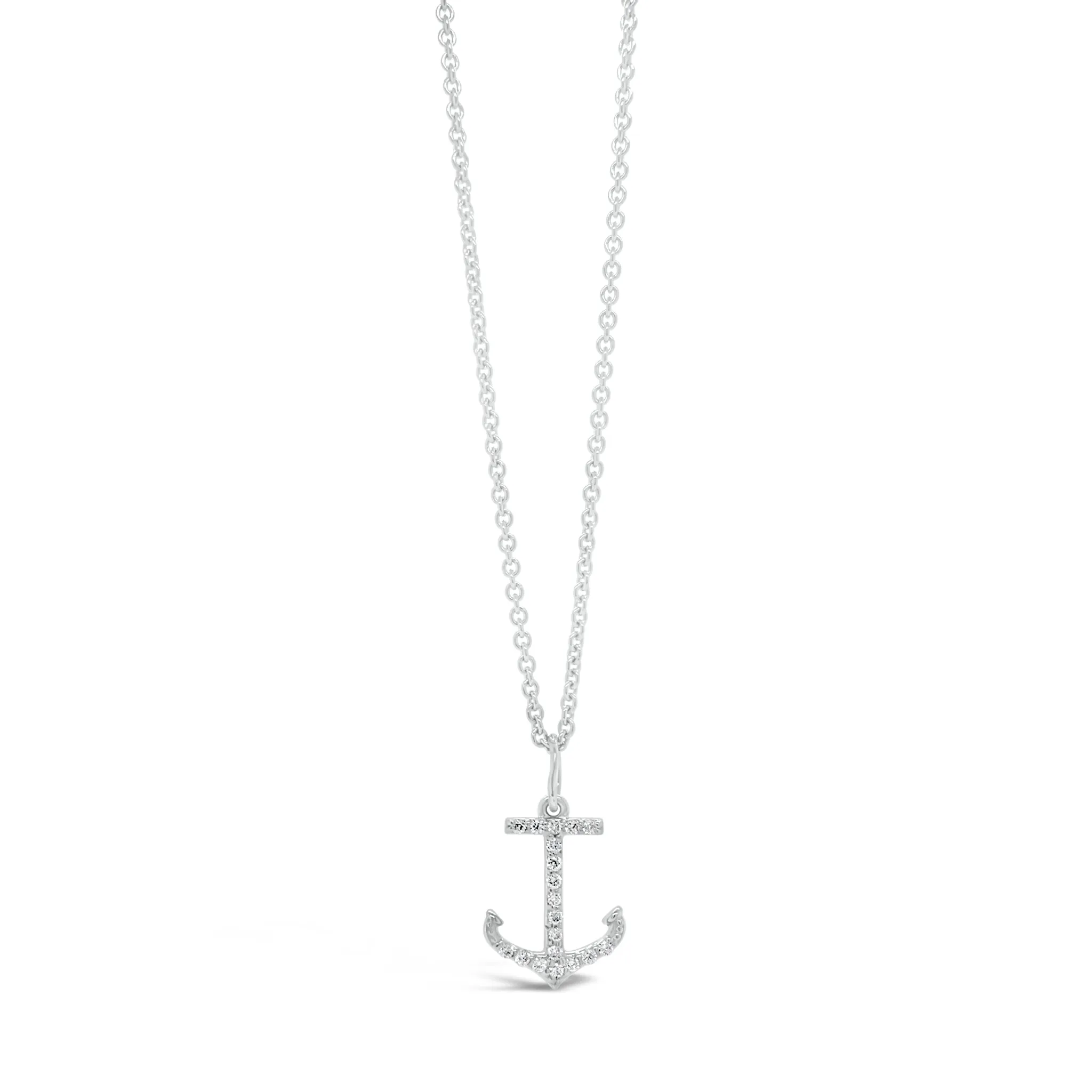 Diamond Anchor Pendant