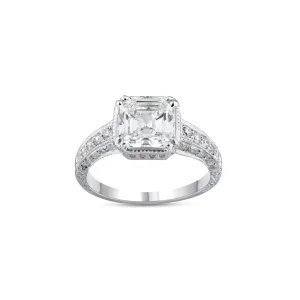 Diamond Ring With Asscher Cut Center