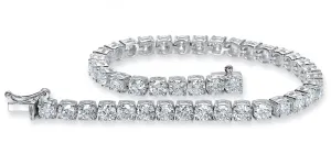 Diamond Tennis Bracelet (10.65 ct Diamonds) in White Gold