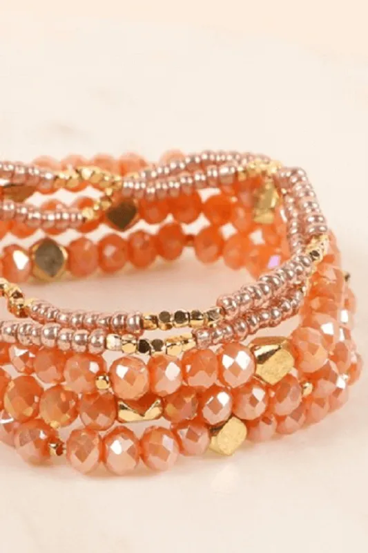 Diamonds in the Rough Beaded Stretch Bracelets