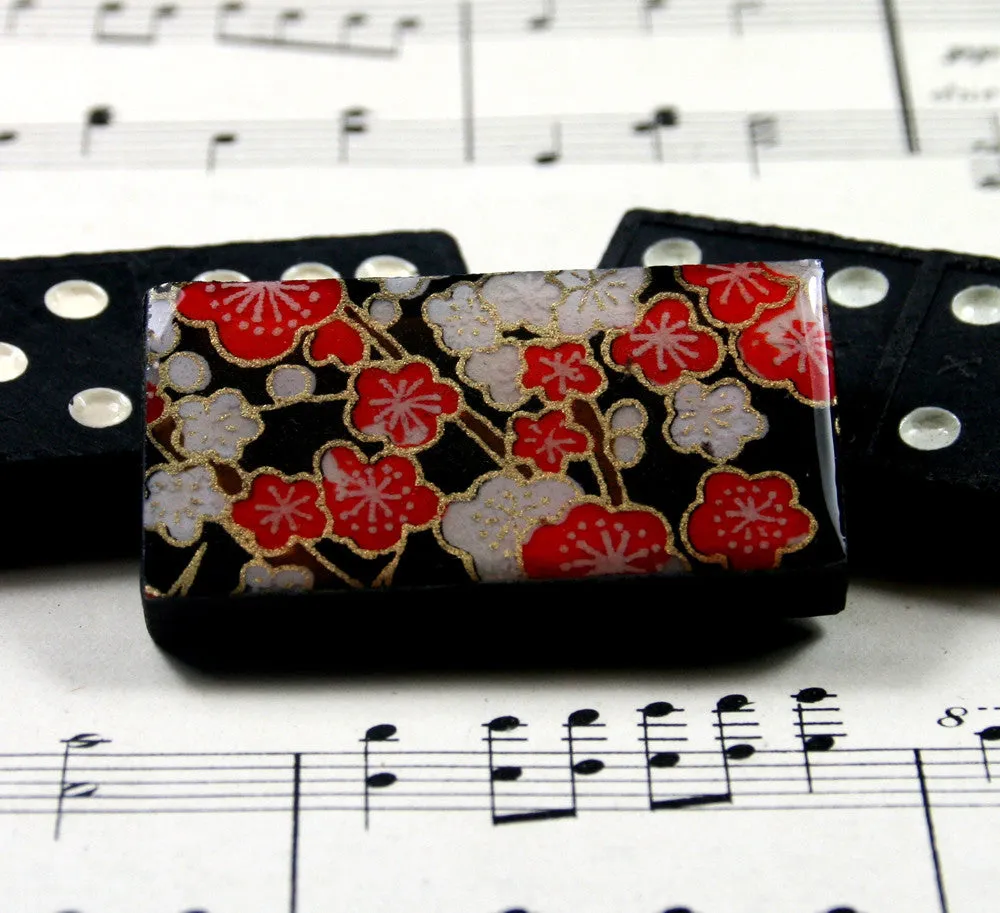 Domino Brooch - Sakura Cherry