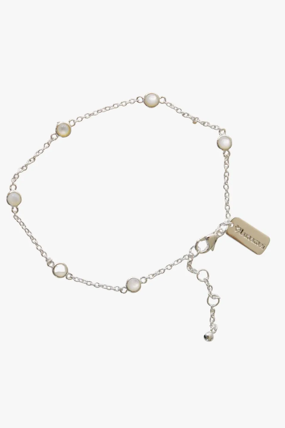 Elara Mother Of Pearl Sterling Silver Plated Bracelet