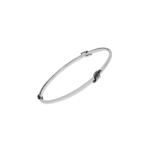 Elements Wind Sterling Silver Bangle