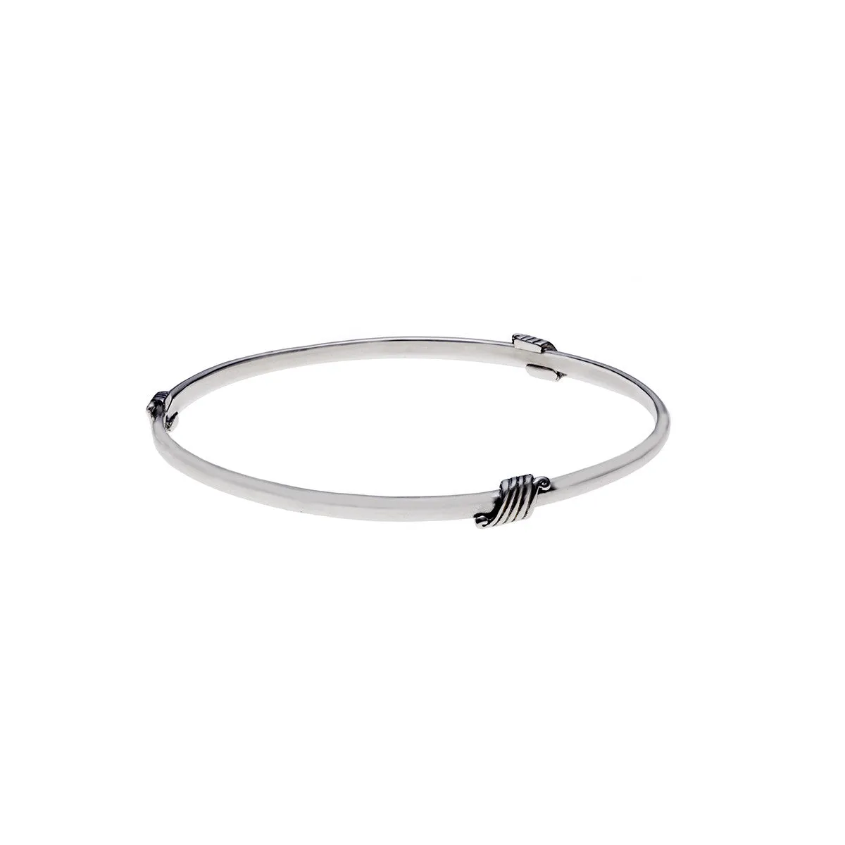 Elements Wind Sterling Silver Bangle