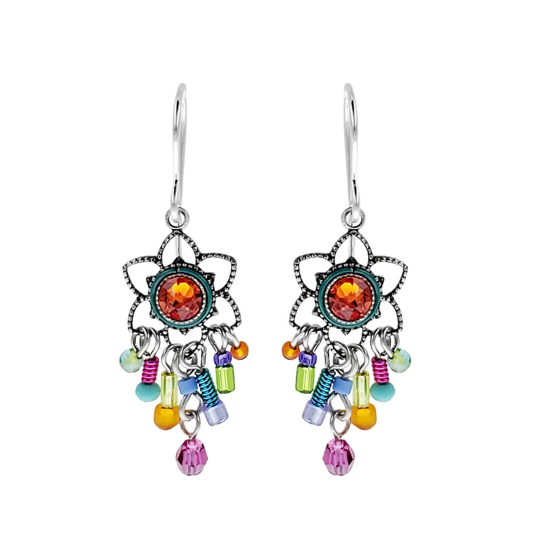 Firefly Mosaic Lively Flower Earrings