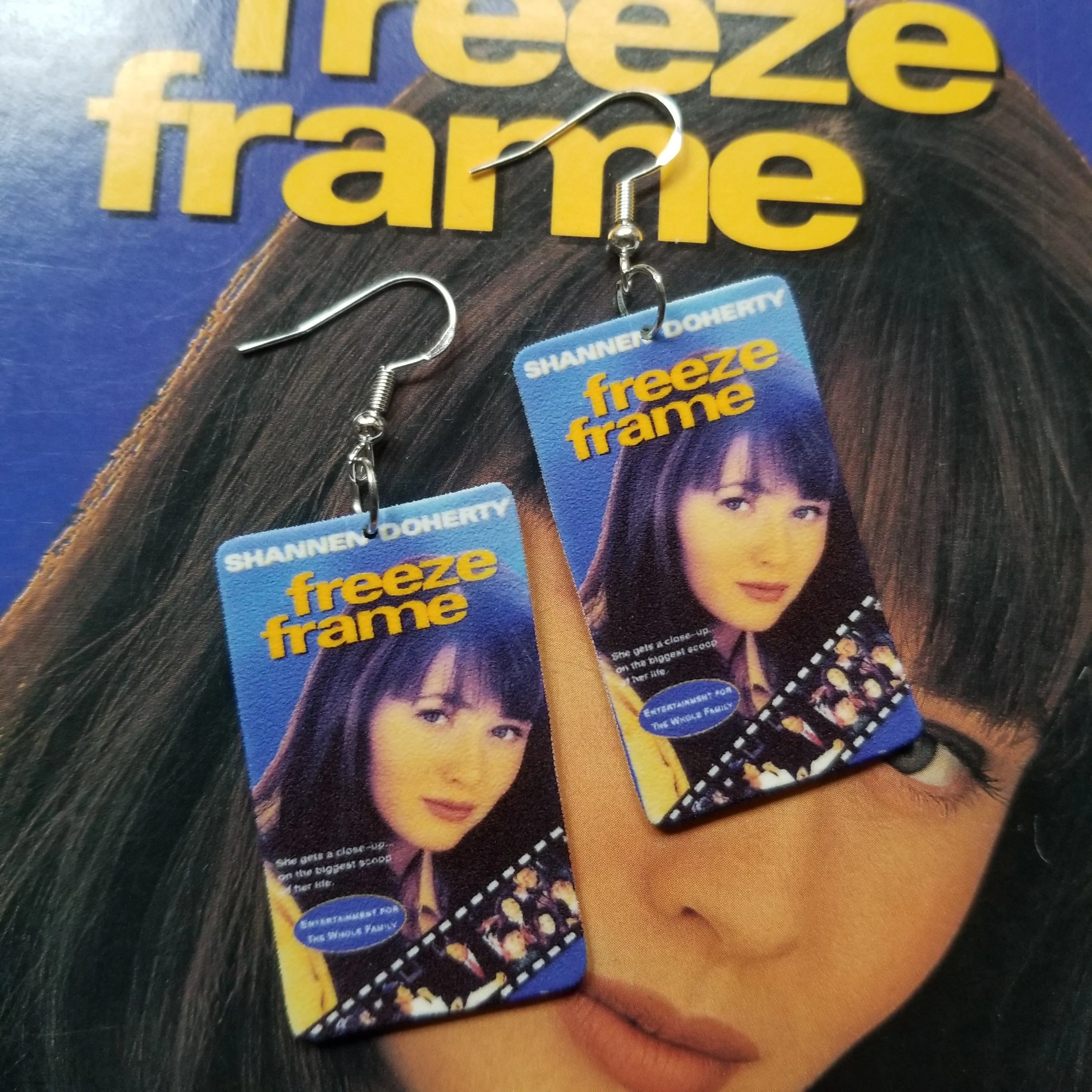 Freeze Frame VHS Cover EARRINGS