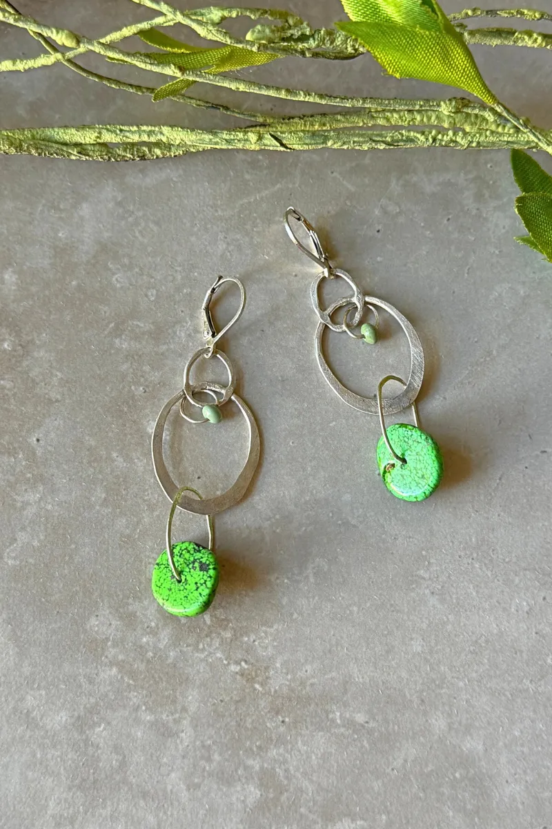 Green Turquoise Earring