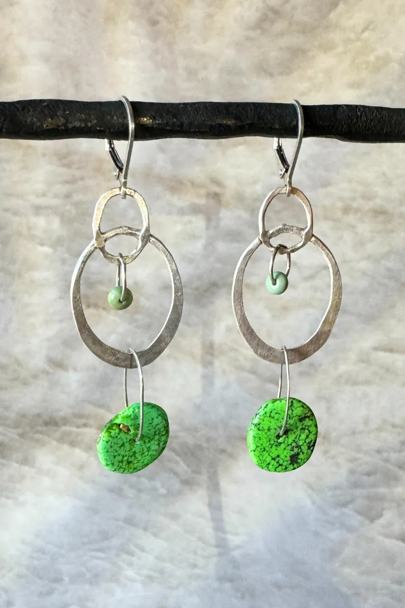 Green Turquoise Earring