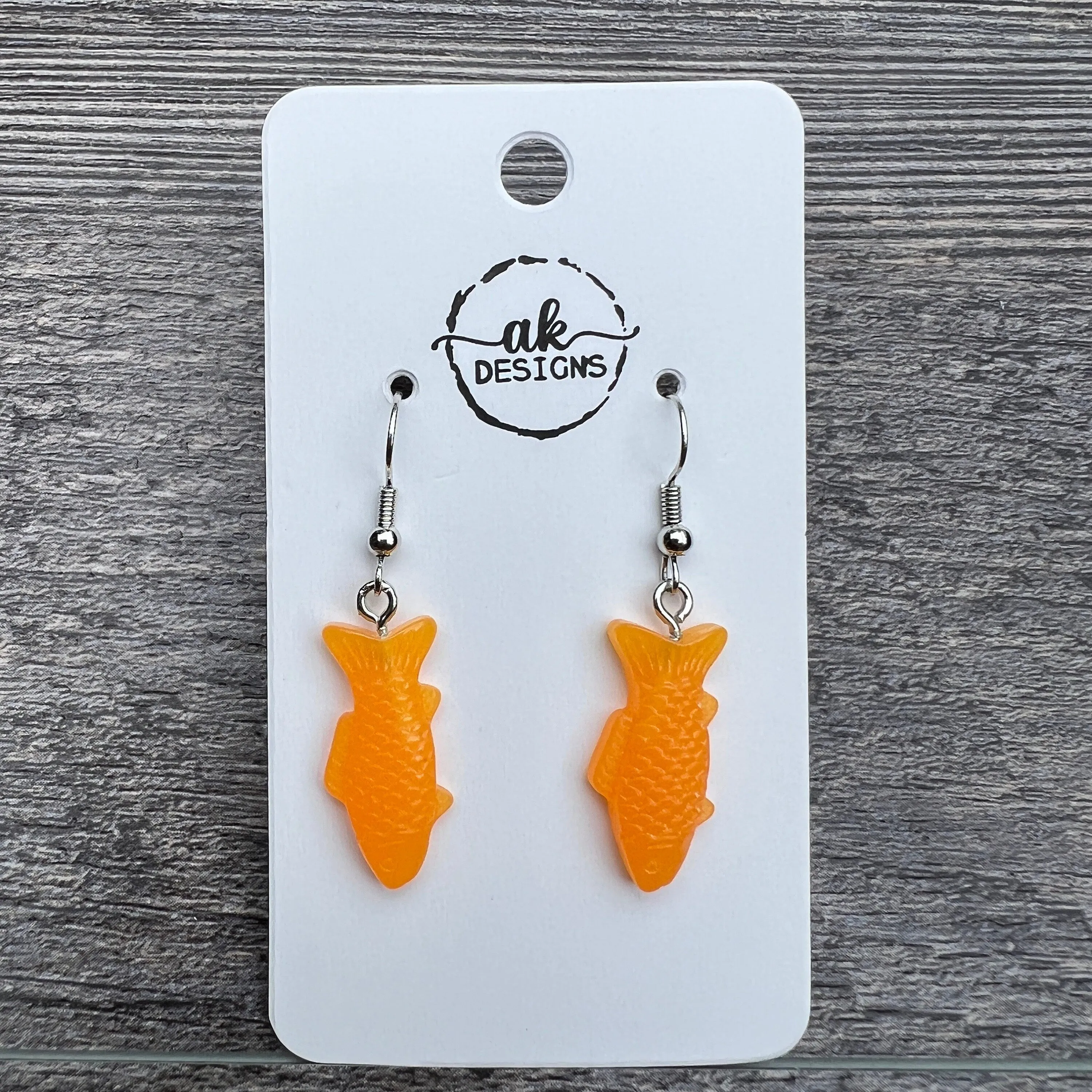 Gummy Candy Fish Hypoallergenic Resin Earrings