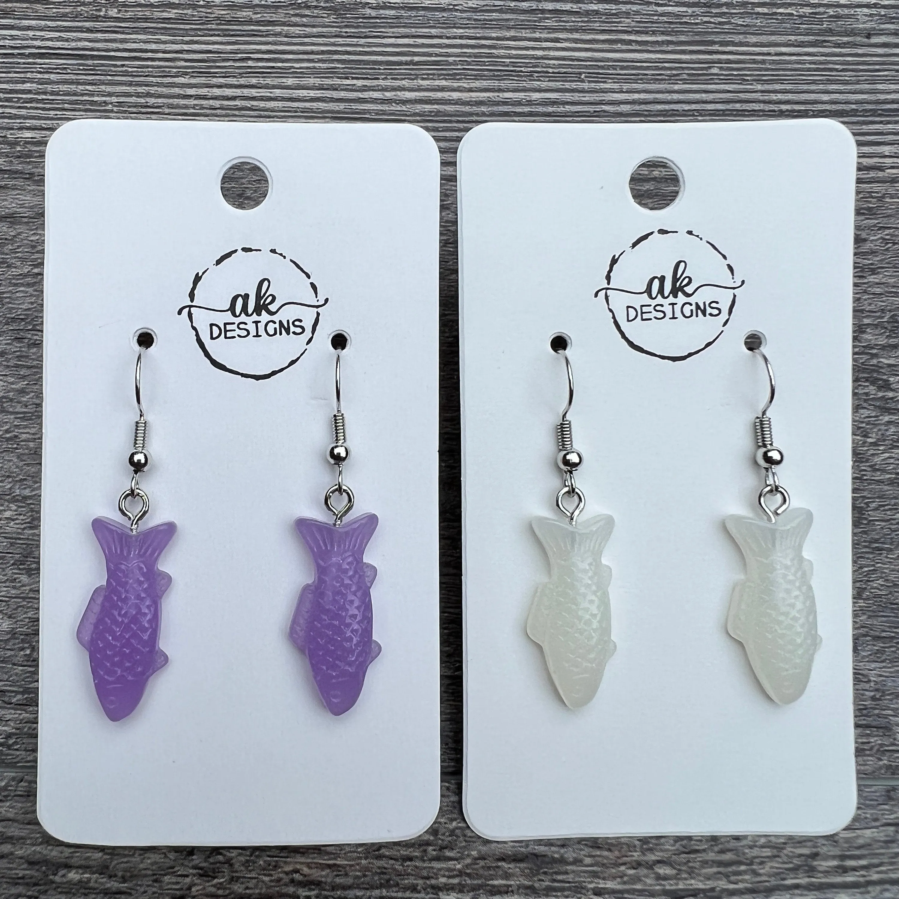 Gummy Candy Fish Hypoallergenic Resin Earrings