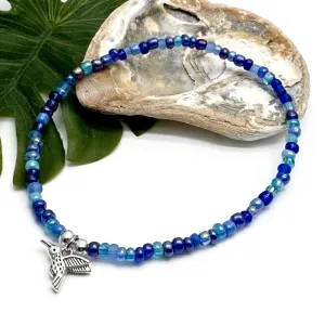 Hummingbird Seed Bead Anklet - Colour Choice