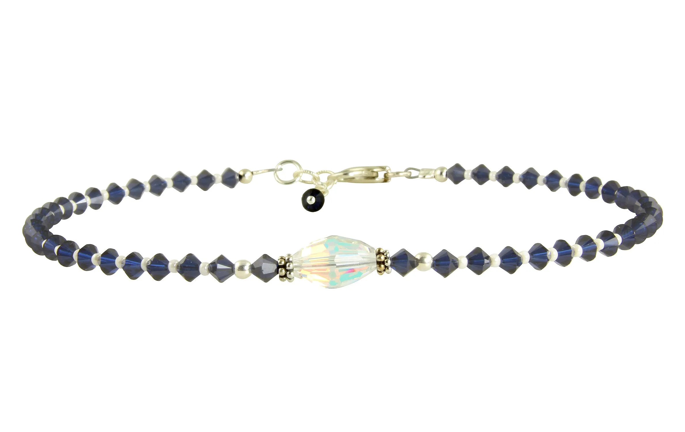 Kismet - Something Blue Crystal Wedding Anklet