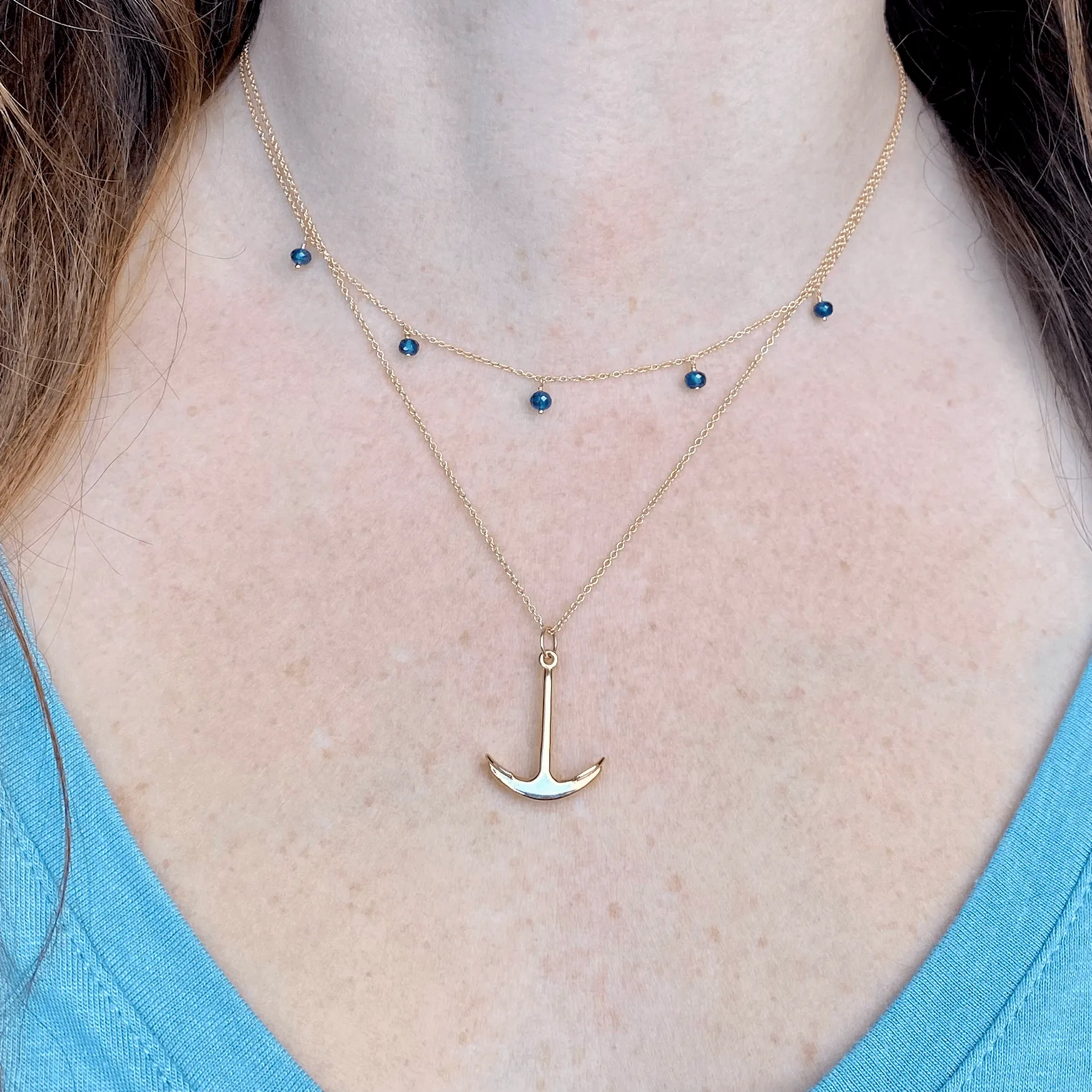 Large Anchor Necklace