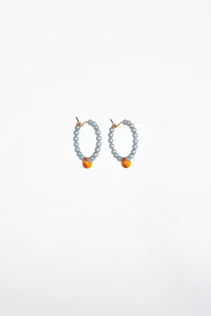 Little Moon Earrings, Orange