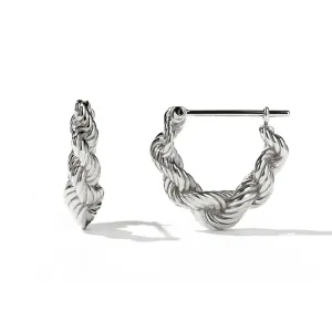 Meadowlark Twisted Rope Earrings - Sterling Silver