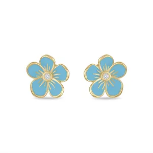 Medium Florette Studs in Blue