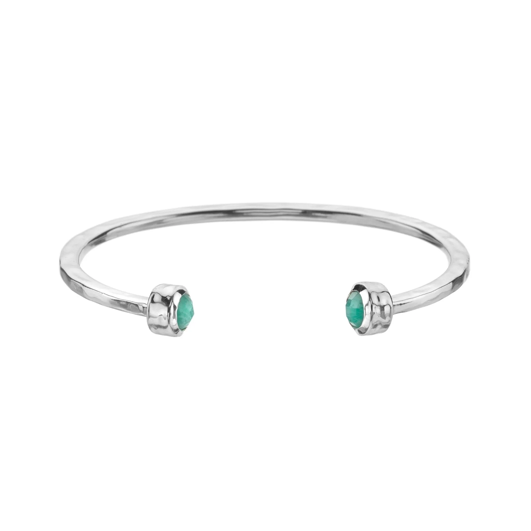 Ocean nomad amazonite torque bangle