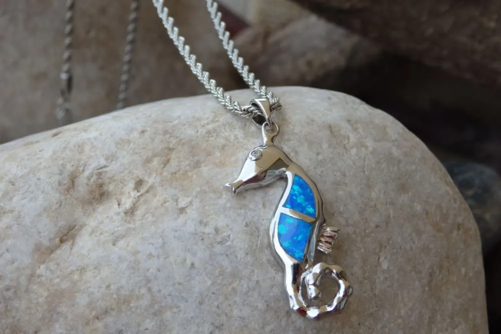 Opal Morse Pendant