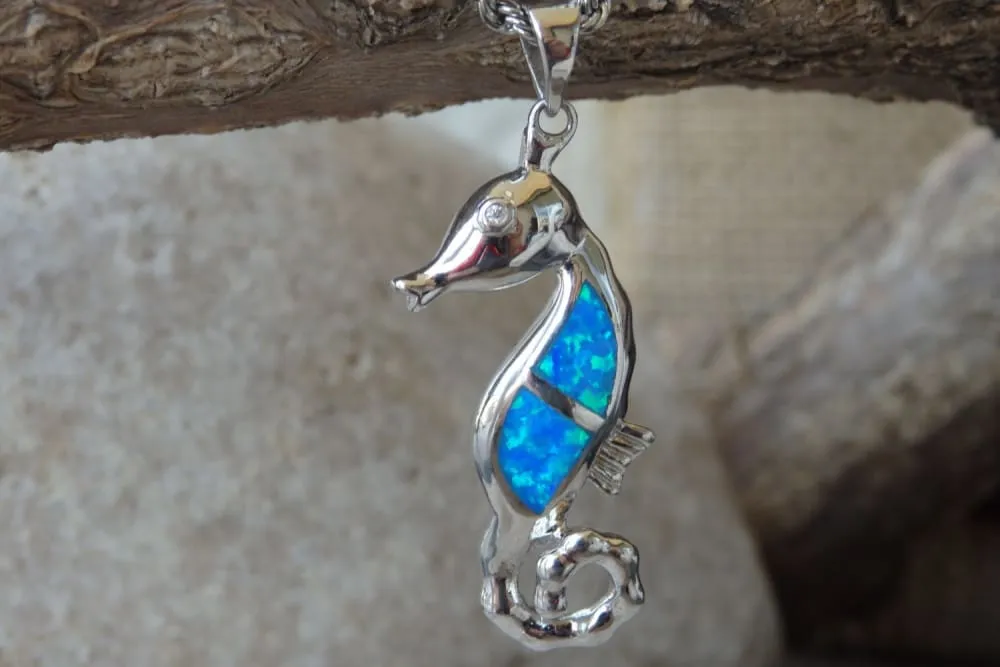 Opal Morse Pendant