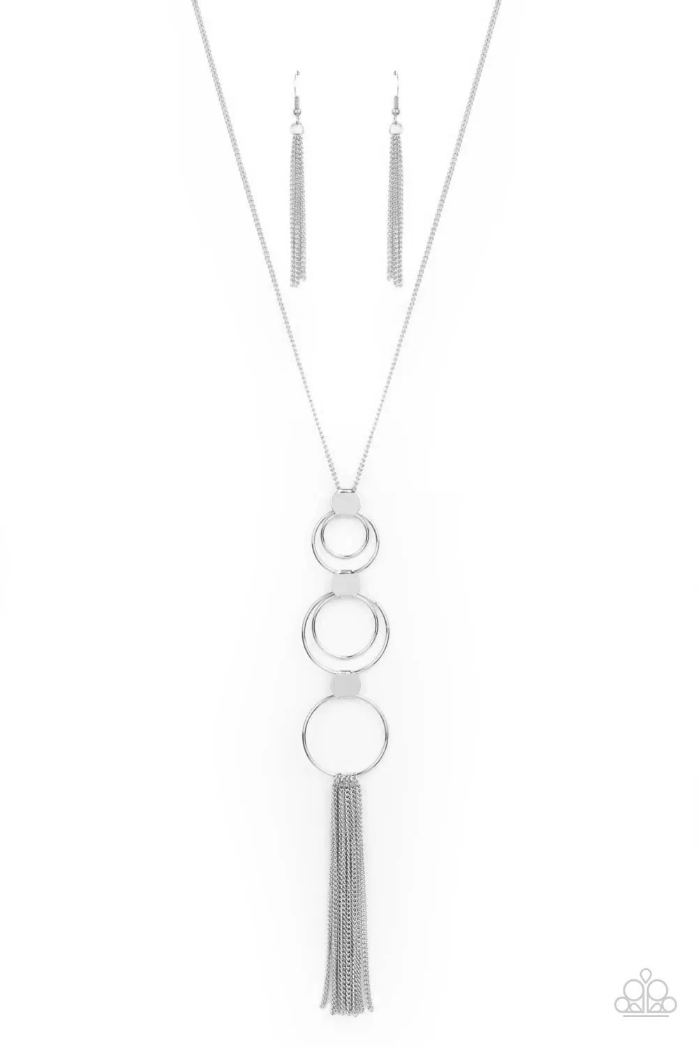 Paparazzi Join The Circle - Silver Necklace