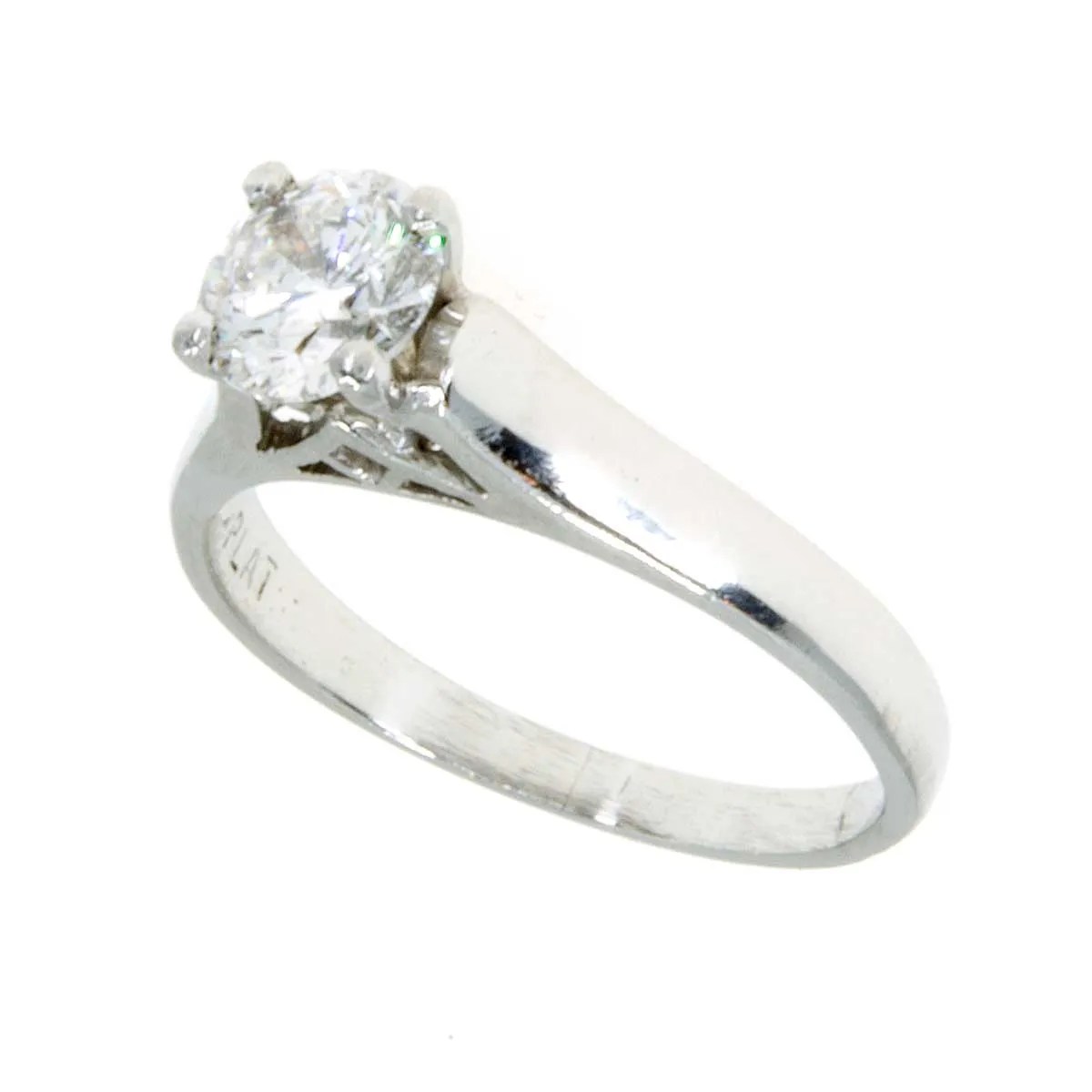 Platinum 0.90ct Diamond Solitaire Engagement Ring