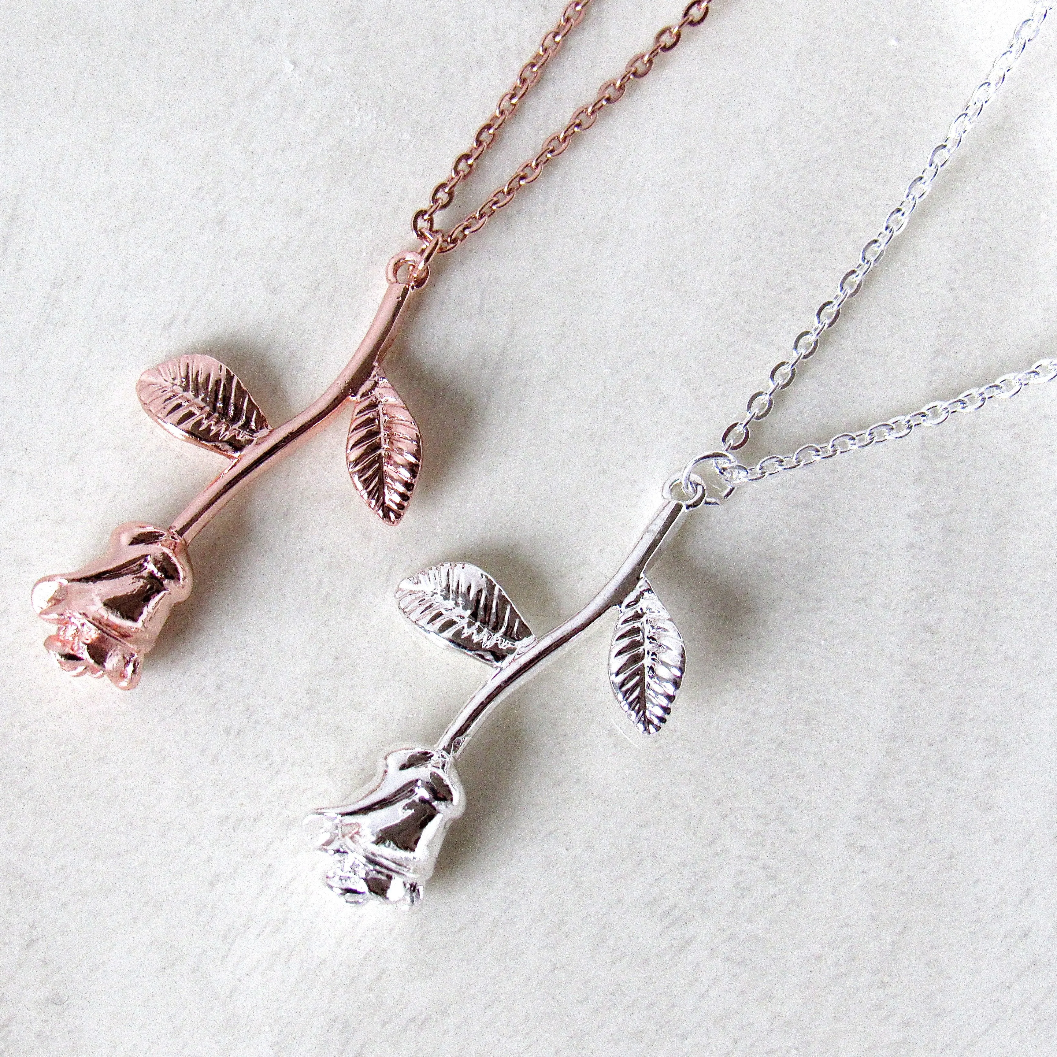 "Everlasting Love" Rose Necklaces