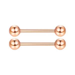 Rose Gold Nipple Rings