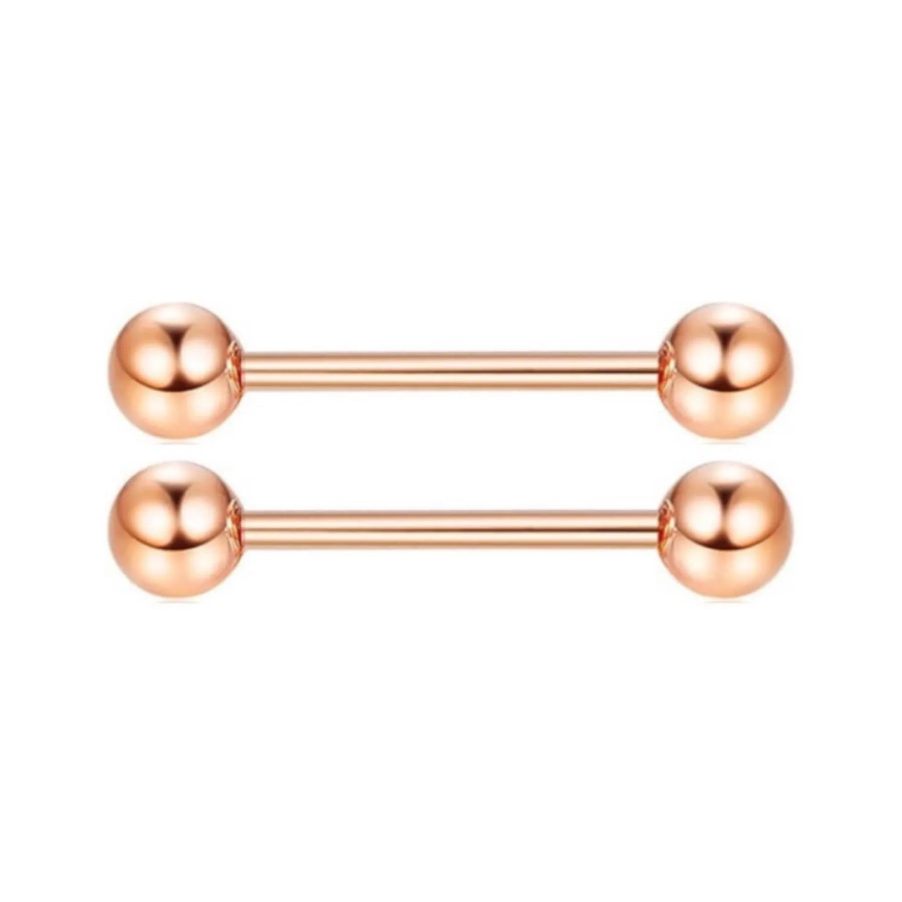 Rose Gold Nipple Rings