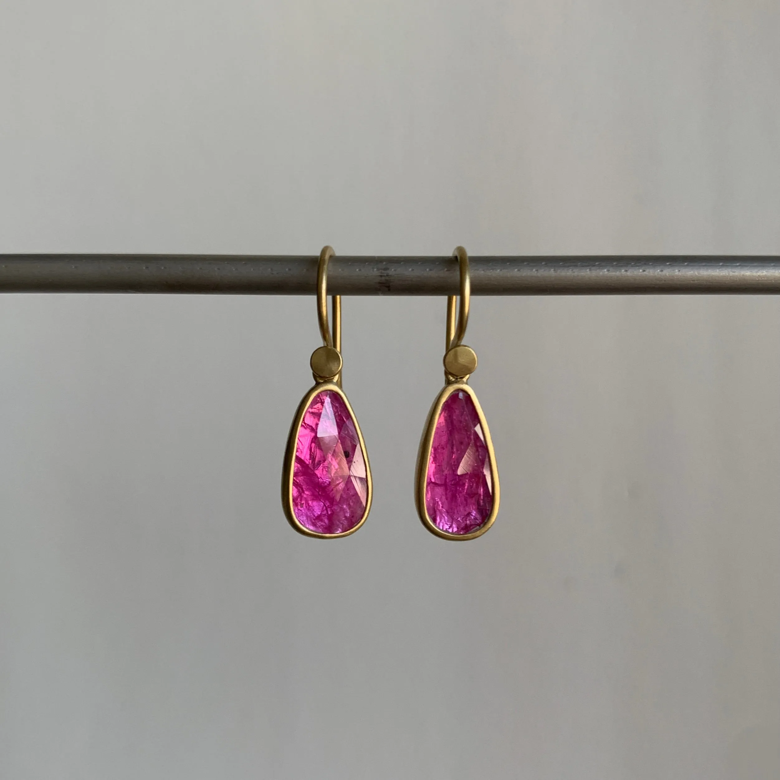 Ruby Droplet Earrings