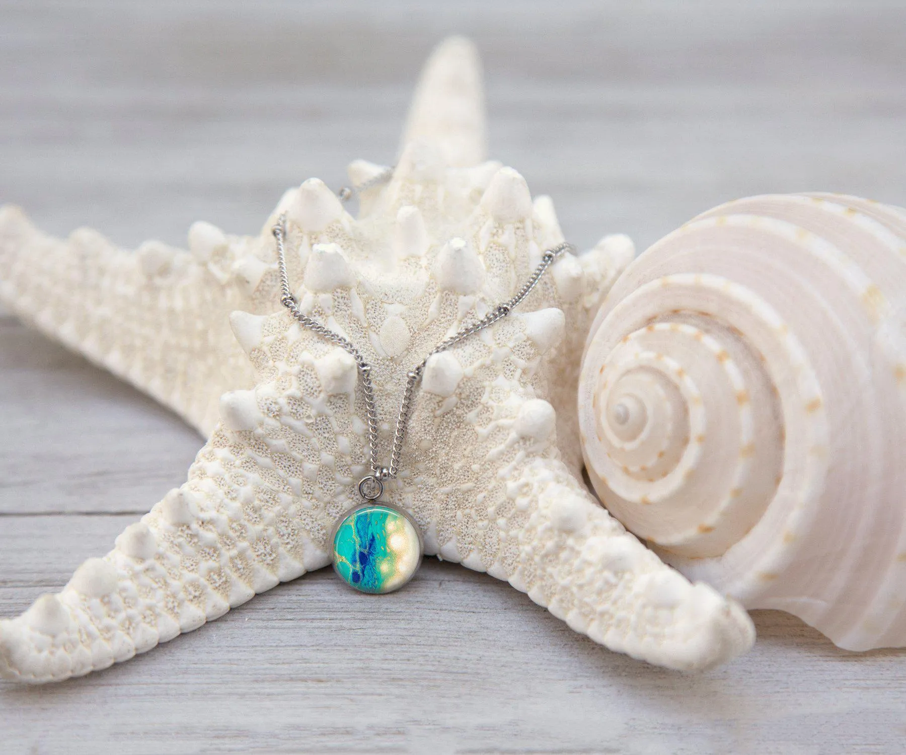 Seaside Glow Anklet | Handmade Beach Jewelry