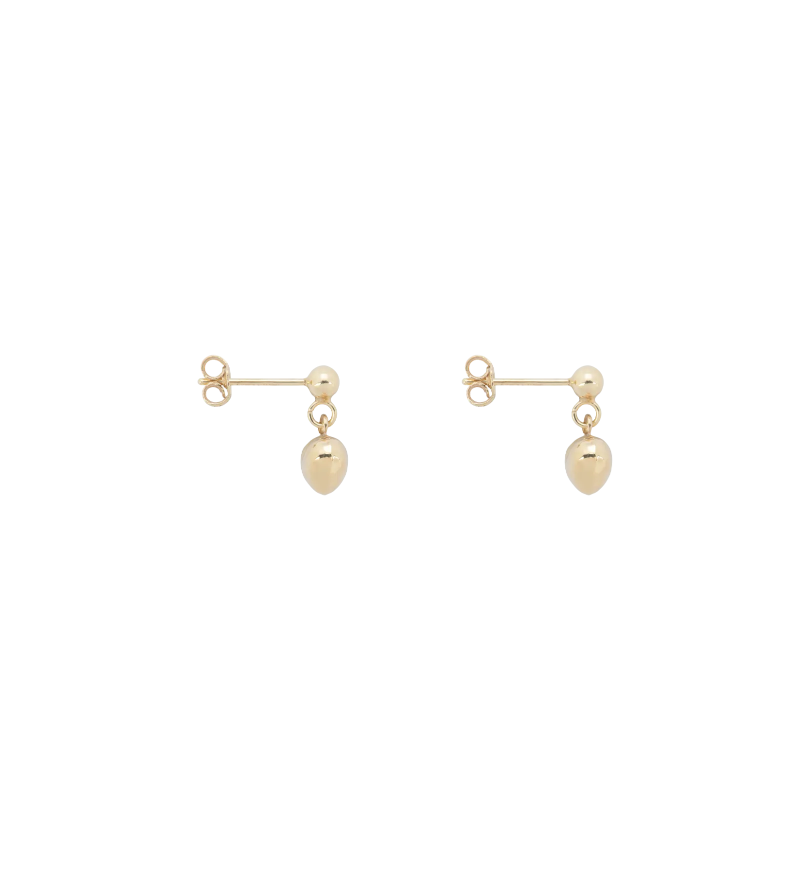 Set Of Heart Earrings 14K