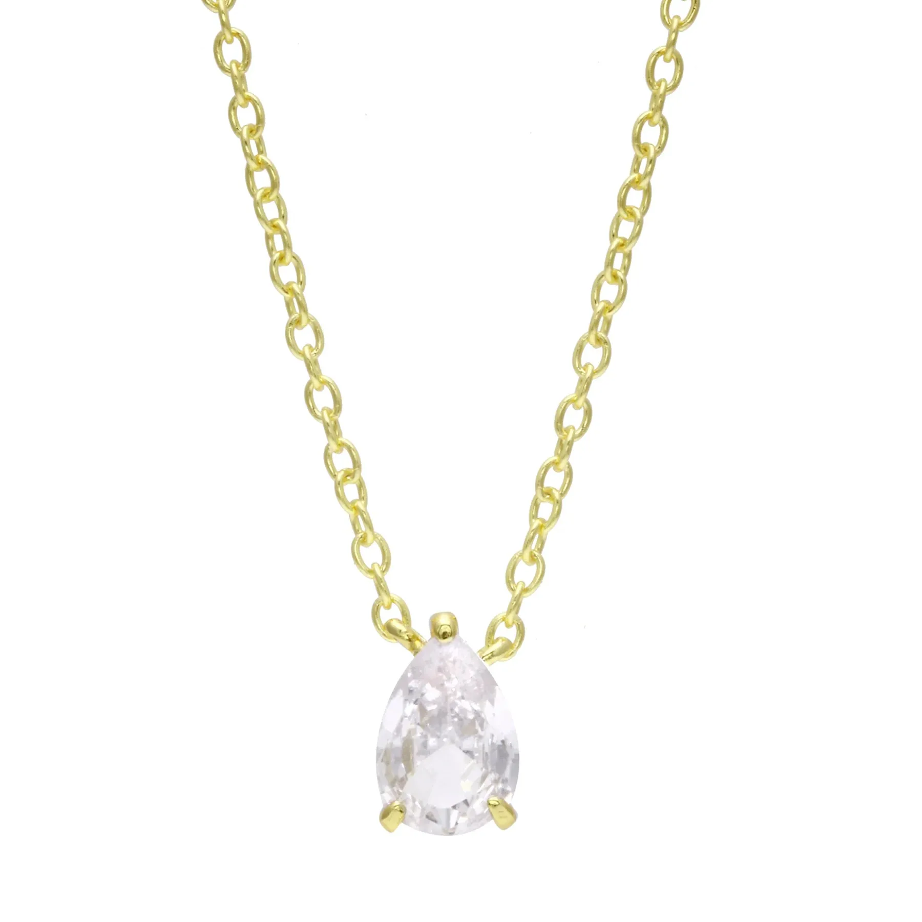 Solitaire CZ Necklace