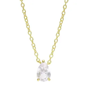 Solitaire CZ Necklace